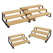 Półki do kuchni - Szafka kuchenna organizer Stojak Na Przyprawy regał Bambusowy - miniaturka - grafika 1