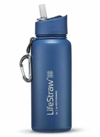 Shakery i bidony sportowe - Lifestraw Go Stainless Steel, Bidon na wodę, Medium Blue, Renew - miniaturka - grafika 1