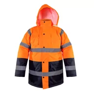 Odzież robocza - LAHTI PRO Kurtka ostrzegawcza zimowa pomarańczowa rozmiar XXXL L4090606 LPL4090606 - miniaturka - grafika 1