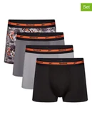 Majtki męskie - Reebok Bokserki (4 pary) w kolorze czarno-szarym - miniaturka - grafika 1