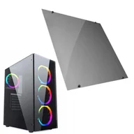 Akcesoria do komputerów stacjonarnych - Gembird Lewy panel boczny do obudowy Fornax 1500RGB plexi - miniaturka - grafika 1