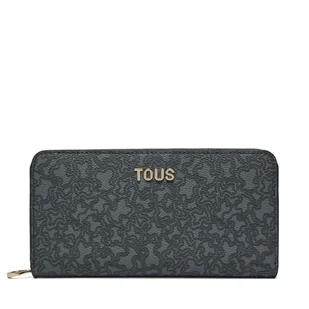 Duży Portfel Damski TOUS Kaos Mini Lines 2002183447 Szary - Portfele - miniaturka - grafika 1