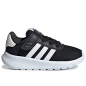Buty dla dziewczynek - Buty dziecięce adidas Sportswear Tenis Lite Racer 3.0 IE1136 - czarne - miniaturka - grafika 1