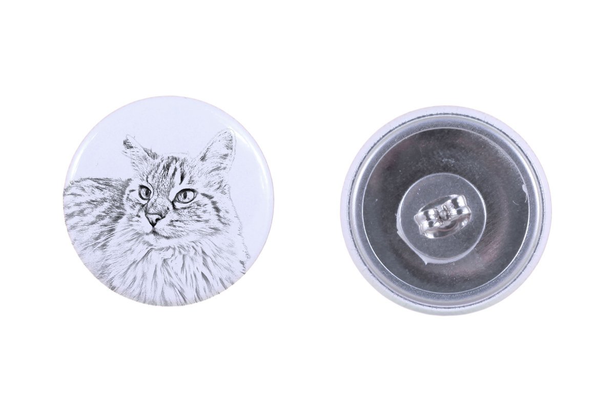 Lew balijski kolczyki z kotem mały Art-Dog