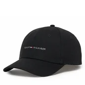 Czapki męskie - Czapka z daszkiem Tommy Hilfiger Th Foundation Hct 6 Panel Cap AM0AM14045 Czarny - miniaturka - grafika 1