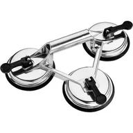 Narzędzia glazurnicze - Drel Przyssawka do szyb potrójna aluminiowa 120 mm - miniaturka - grafika 1