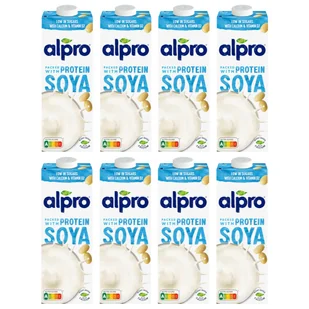 Alpro Napój Sojowy z wapniem i witaminami zestaw 8 x 1000 ml - żywność - Napoje roślinne - miniaturka - grafika 1