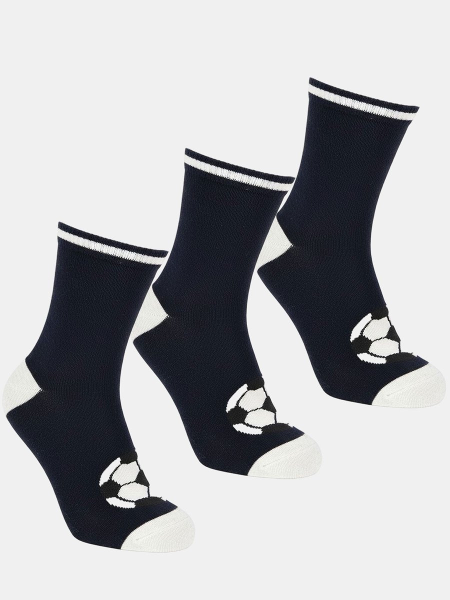 Skarpety z bawełną 3-pak 35-38 granatowy 35-38