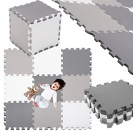 Maty piankowe - Mata składana puzzle piankowe dla dzieci 95,5x95,5 cm pianka EVA - miniaturka - grafika 1