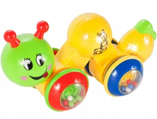 ZABAWKA EDUKACYJNA PEŁZAJĄCA GĄSIENICA do raczkowania GRZECHOTKA NA KÓŁKACH - Grzechotki dla dzieci ZABAWKA EDUKACYJNA PEŁZAJĄCA GĄSIENICA do raczkowania GRZECHOTKA NA KÓŁKACH - Grzechotki dla dzieci - miniaturka - grafika 1