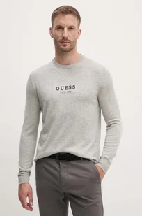 Guess sweter z domieszką wełny DORAN męski kolor szary lekki M4YR04.Z3052 - Swetry męskie - miniaturka - grafika 1