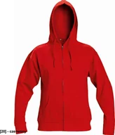 Odzież robocza - CERVA NAGAR - bluza z kapturem ściąganym sznurkiem 80% bawełna, 20% poliester - czerwony S - miniaturka - grafika 1