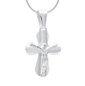 Biżuteria religijna - Zawieszka KRZYŻ krzyżyk SREBRO 925 - miniaturka - grafika 1
