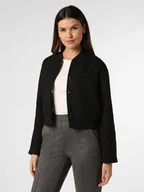 Bluzy damskie - Tom Tailor Denim Bluzon damski Kobiety czarny|szary wypukły wzór tkaniny, L - miniaturka - grafika 1