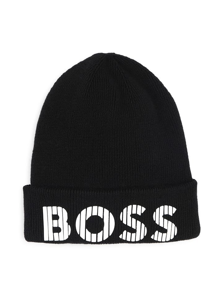 Hugo Boss Kids Czapka w kolorze czarnym