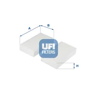Filtry kabinowe - Filtr, wentylacja przestrzeni pasażerskiej UFI Filtry 53.253.00 - miniaturka - grafika 1