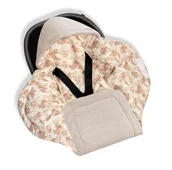 Śpiworki dla dzieci - Otulacz/Kocyk Do Fotelika Samochodowego Vintage Animals Almond - miniaturka - grafika 1