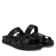 Klapki i japonki damskie - Klapki Guess FLJFAS ELE03 Czarny - miniaturka - grafika 1