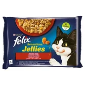 Mokra karma dla kotów - Purina Felix Sensations Sensations Mięso saszetki 4x85g - miniaturka - grafika 1