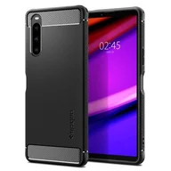 Etui i futerały do telefonów - Etui SPIGEN Rugged Armor do Sony Xperia 10 V Czarny - miniaturka - grafika 1