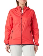 Kurtki damskie - CMP Damska kurtka polarowa z Hood Knit Tech melanżowa kurtka polarowa z rowerem, Boy, Flash pomarańczowo-antracytowy, 110, Red Kiss, 44 - miniaturka - grafika 1