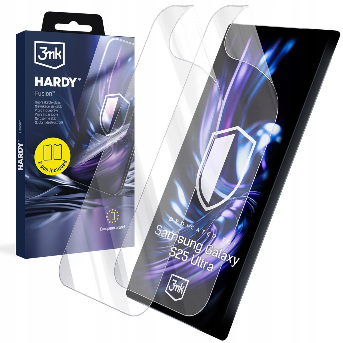 Niepękające szkło hybrydowe na ekran 3mk Fusion do Samsung Galaxy S25 Ultra