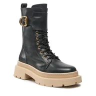 Botki damskie - Trapery Gino Rossi 222FW105 Czarny - miniaturka - grafika 1