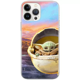 Etui Star Wars dedykowane do Iphone 12 Mini, wzór: Baby Yoda 005 Etui całkowicie zadrukowane, oryginalne i oficjalnie licencjonowane - Etui i futerały do telefonów - miniaturka - grafika 1