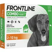 Artykuły przeciw pasożytom - Frontline Combo Spot-on dla psów - S: 2-10 kg (3 pipety x 0,67 ml) - miniaturka - grafika 1