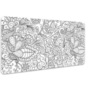 Podkładki na biurko - Mata na biurko Abstrakcyjne rośliny 100x50 cm - miniaturka - grafika 1