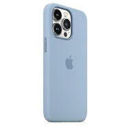 Etui i futerały do telefonów - Silikonowe etui na telefon iPhone 13 Pro Max 13promax Mgła niebieski - miniaturka - grafika 1