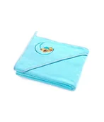 Okrycia kąpielowe dla dzieci - Sensillo Okrycie kąpielowe Niedźwiadek 100x100 turkusowy) 12h SILLO-4164 - miniaturka - grafika 1