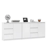 Komody - Komoda Natalia 200cm BIAŁY MAT - miniaturka - grafika 1