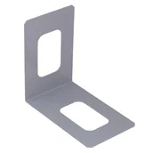 Zawiasy, okucia i inne akcesoria - Wspornik do książek kątowy WKS 4 szary VELANO - miniaturka - grafika 1