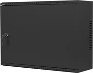 Szafy rack - Szafa Lanberg Szafa instalacyjna rack wiszšca 19 cali 4u+3u 540x200 niskoprofilowa złożona czarna - miniaturka - grafika 1