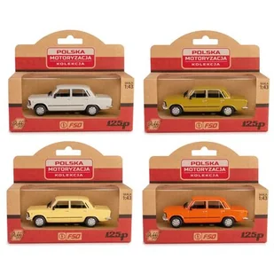 Samochód DAFFI Kolekcja Polskiej Motoryzacji Fiat 125p MR K-618 (1 samochód) - Kolekcjonerskie modele pojazdów - miniaturka - grafika 1