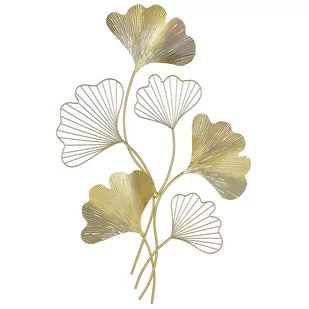 Beliani Dekoracja Ścienna Złota Indium - Obrazy i zdjęcia na płótnie - miniaturka - grafika 1