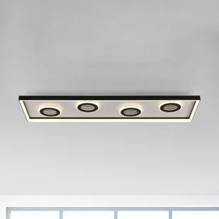 Paul Neuhaus Lampa sufitowa LED Dune, 100cm, czarny, CCT, ściemniany. - Lampy sufitowe - miniaturka - grafika 1