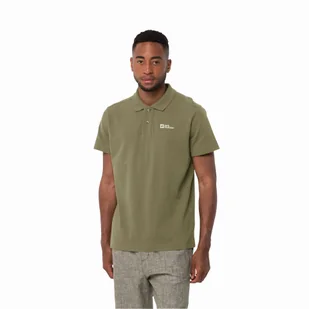 Koszulka polo męska Jack Wolfskin ESSENTIAL POLO M bay leaf - XXL - Koszulki męskie - miniaturka - grafika 1