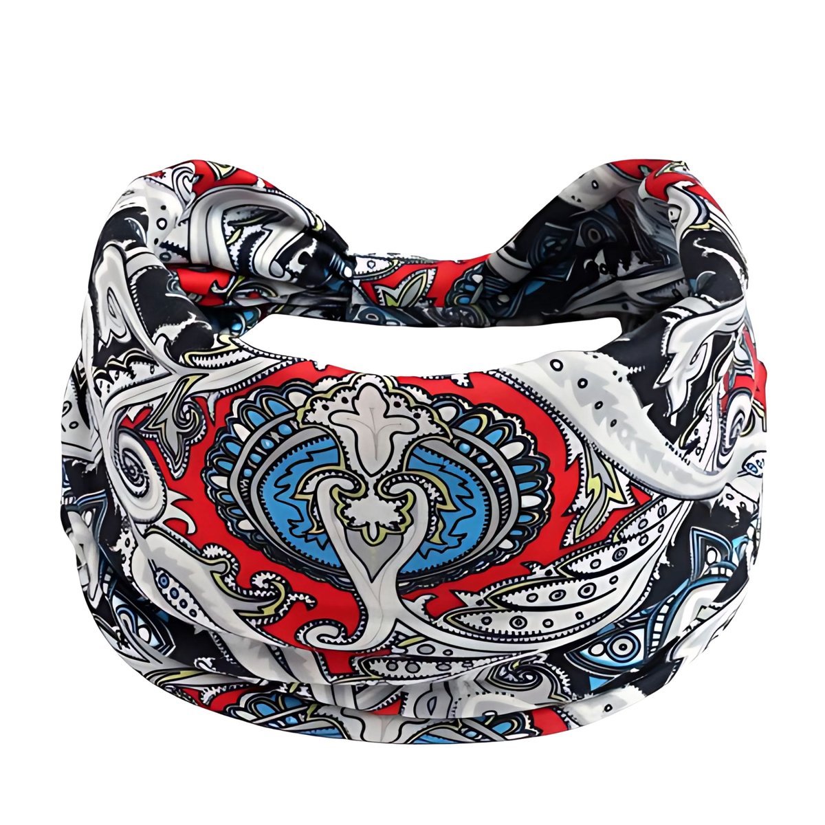 Opaska do Włosów Szara Turban na Głowę Szeroka Elastyczna MIŁA W DOTYKU