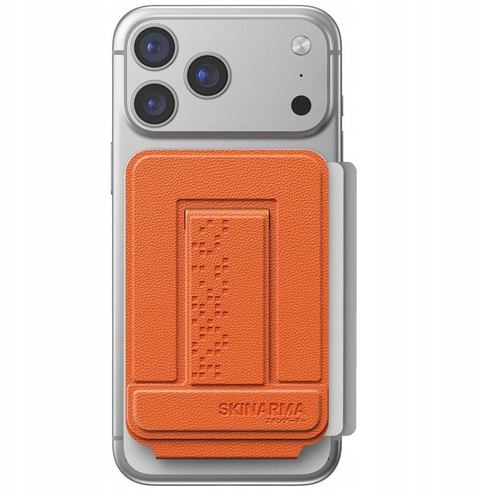 SKINARMA Portfel magnetyczny składany tripod pomarańczowy