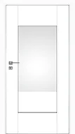 Drzwi wewnętrzne - Dre Drzwi Wewnętrzne Poziome Szyby Auri 3 Okleina Biała Mat - miniaturka - grafika 1