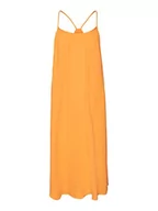 Sukienki - VERO MODA Women's VMNATALI NIA Singlet 7/8 Dress WVN sukienka, Radiant Yellow, XL, jaskrawy żółty, XL - miniaturka - grafika 1