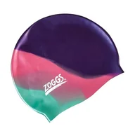 Pływanie - Czepek silikonowy Zoggs multicolor granatowy - miniaturka - grafika 1