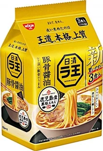Nissin Zupa Raoh Tonkotsu Shoyu Ramen o smaku wieprzowiny i sosu sojowego 3 x 100g - Nissin - Zupy w płynie - miniaturka - grafika 1