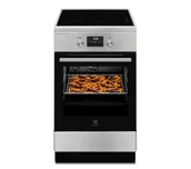 Kuchenki gazowo-elektryczne - Electrolux 600 SteamBake LKI564266X Piekarnik parowy Termoobieg AirFry - miniaturka - grafika 1