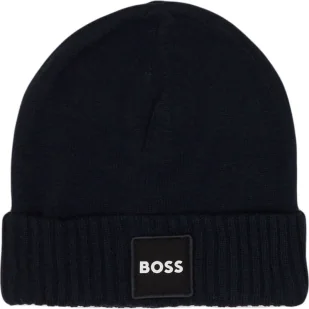 BOSS Kidswear Czapka | z dodatkiem wełny - Czapki dla dzieci - miniaturka - grafika 1