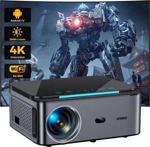 Projektor XIWBSY T07 Projektor Android TV 20000 kino domowe 4K 5G WiFi Bluetooth - Projektory - miniaturka - grafika 1
