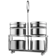 Pojemniki na przyprawy - Zestaw przyprawników ze stojakiem Salve 80 ml 2 szt. - miniaturka - grafika 1