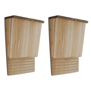 vidaXL vidaXL Budka dla nietoperza domek x2 22 x 12 34 cm - Karmniki dla ptaków - miniaturka - grafika 1